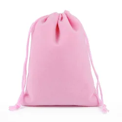 Accept Custom Velvet Envelope Dust Bags Small Pouches Bags Custom Packing Drawstring Glasses Gift Bags Black