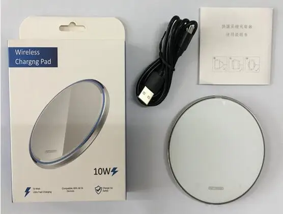  QI Standard Wireless Charger X8 15W Acrylic Mirror Low Temperature for iPhone8 X XS Plus HUAWEIRS GALAXY GOOGLE LUMIA OEM