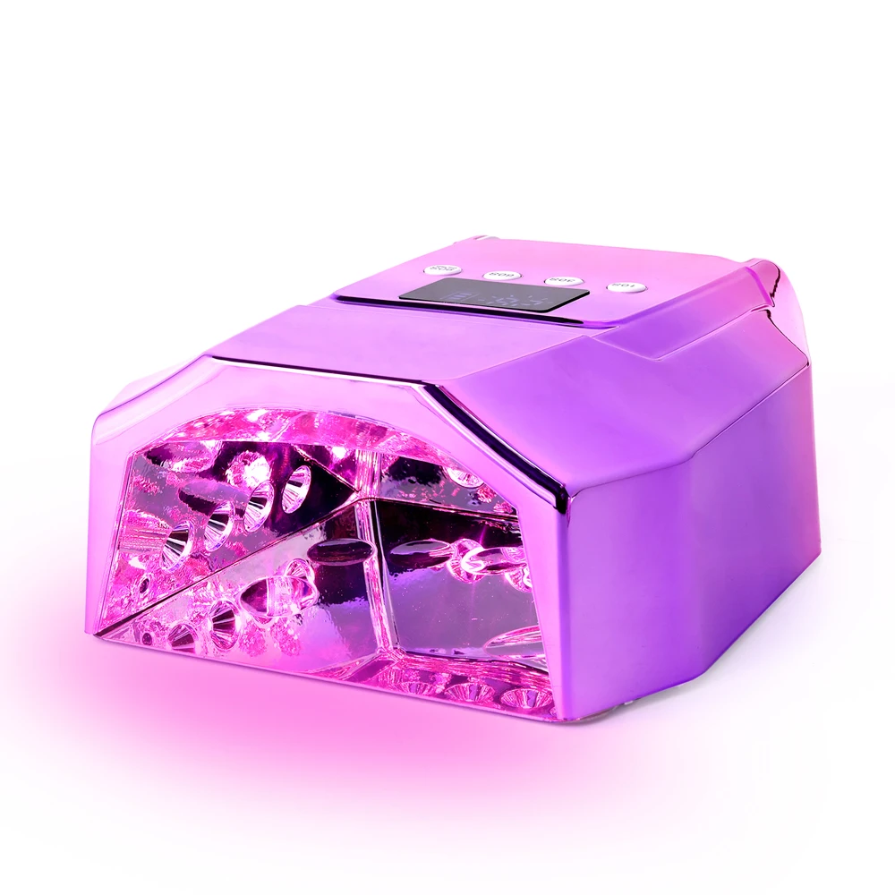 96W Portable Rechargeable Wireless Uv Led Nail Gel Curing Lamp Professional Acrylic Gel Drying Machine Manicure Tool Dryer Light