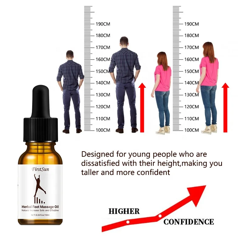 Firstsun Height Increasing Essential Oil Foot Care Oil Boost Blood Circulation Excitation Bone Growth Stimulator  Height Re-Grow