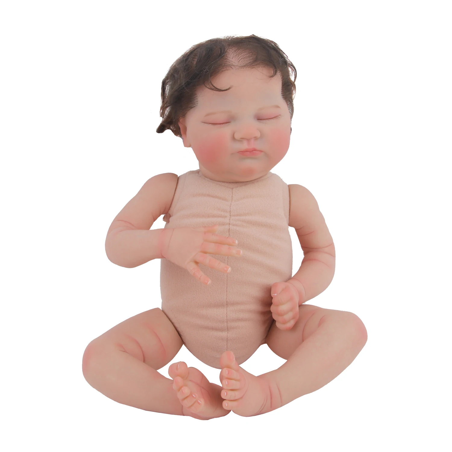 NPK 45cm Full Body Reborn Baby Doll  Sleeping Newborn Baby Doll Visible Veins for Child toy