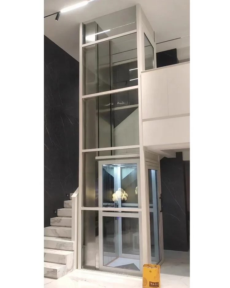 2 Floor Small Hydraulic Cheap Home Elevator/3 Floor Residential Villa House Lift with Automatic Two Door