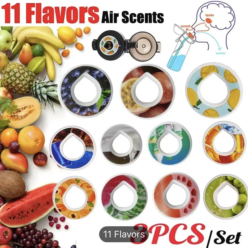 Flavoring Pod Air Scent Fruity Sprite Cola Whisky Milk Coffee Air Pod Water Drink Bottle Air Flavored Scent Up Flavour Pod