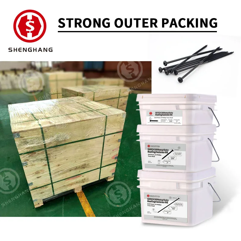 FM Approved Factory customized wholesale #14 HD Roofing Fasteners Steel & Wood Deck Roofing Fasteners