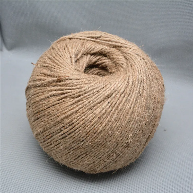 100% 3mm Jute Rope Jute Twine Natural Fiber Core for Packing / Decoration / Artworks