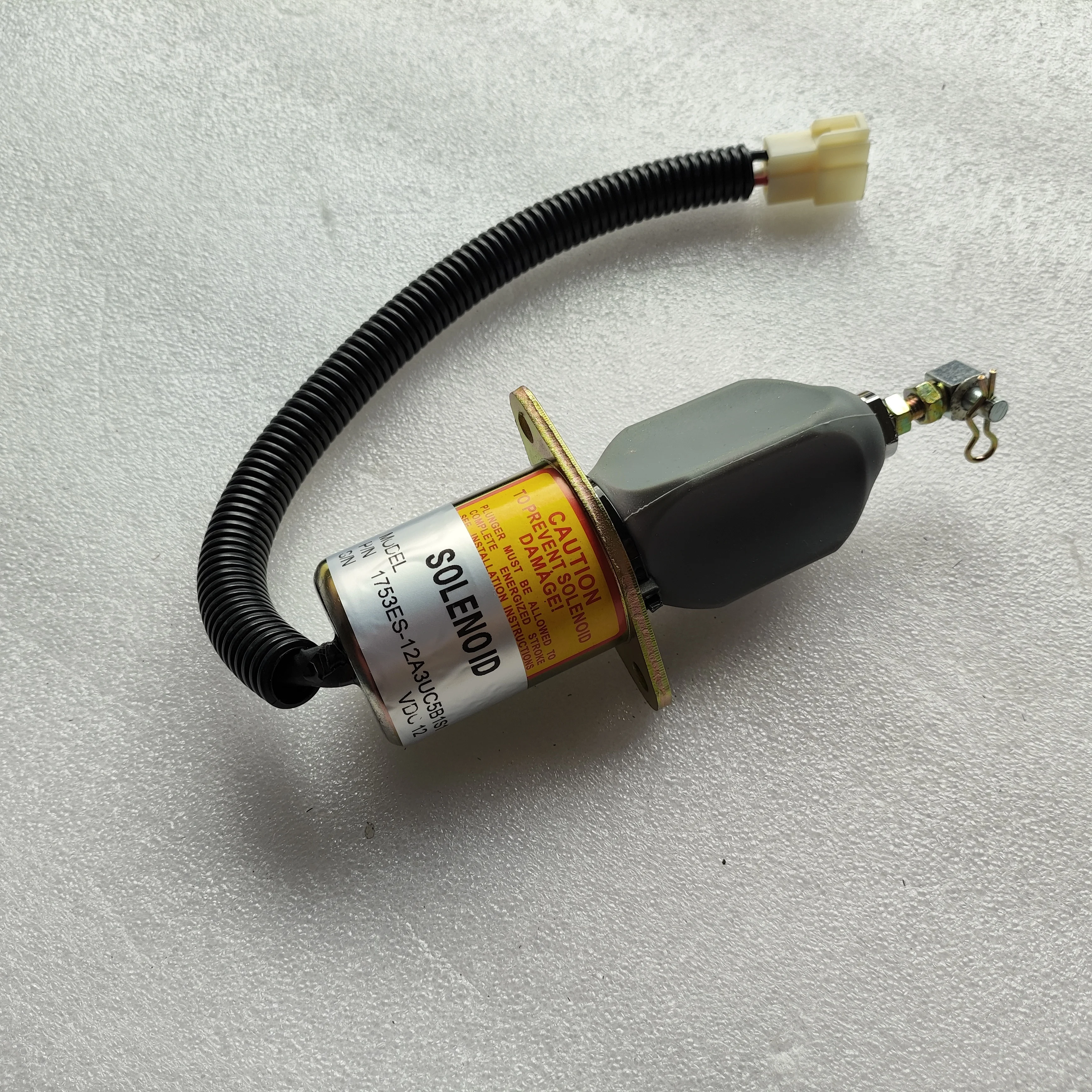 Honour Time Excavator electric parts 1753ES-12A3UC5B1S1 fuel stop solenoid valve 12V