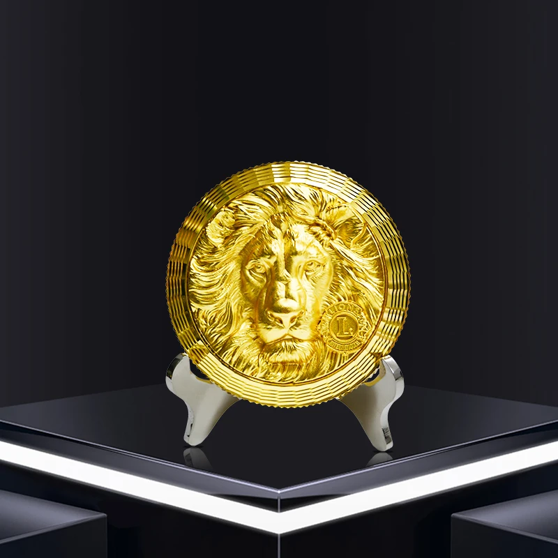 New design custom-made High end quality metal 3D challenge mold stamped coins antique gold bronze souvenir coins