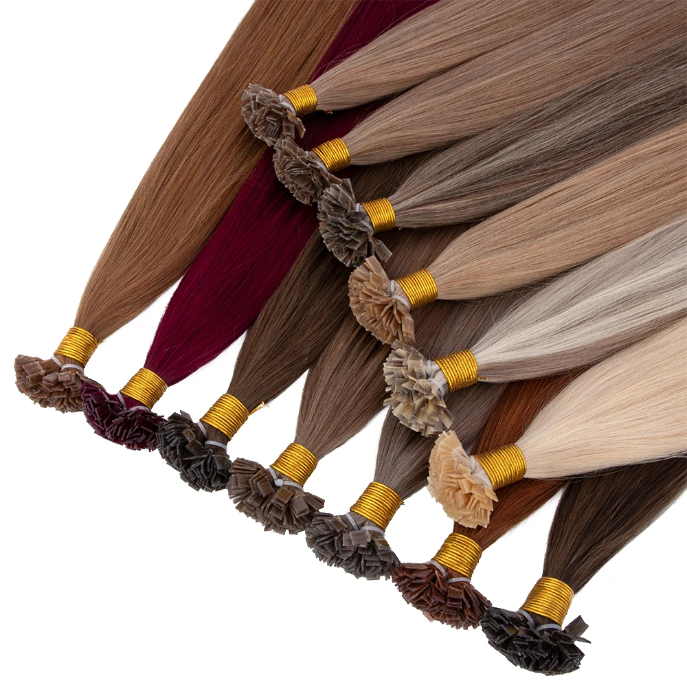 Top Sale Remy Double Drawn Pre Bonded i Tip U Tip K Tip Hair Russian Keratin Hair Extensions Human Hair