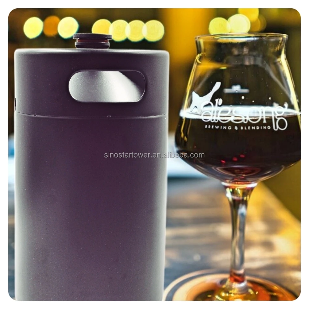 Homebrew Stainless Steel 304 Beer Keg 2l 3.6l 4l 5l 10l Mini Draft Beer Growler Beer Barrels With Sleeves And Custom Logo