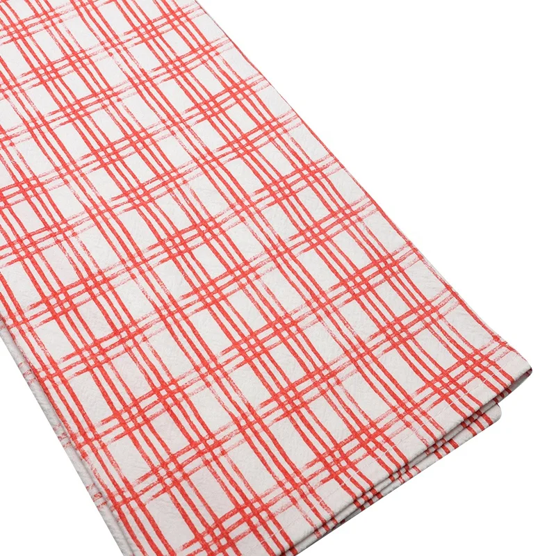 New Design high quality kitchen towel set cotton fabric printed checked tea towel