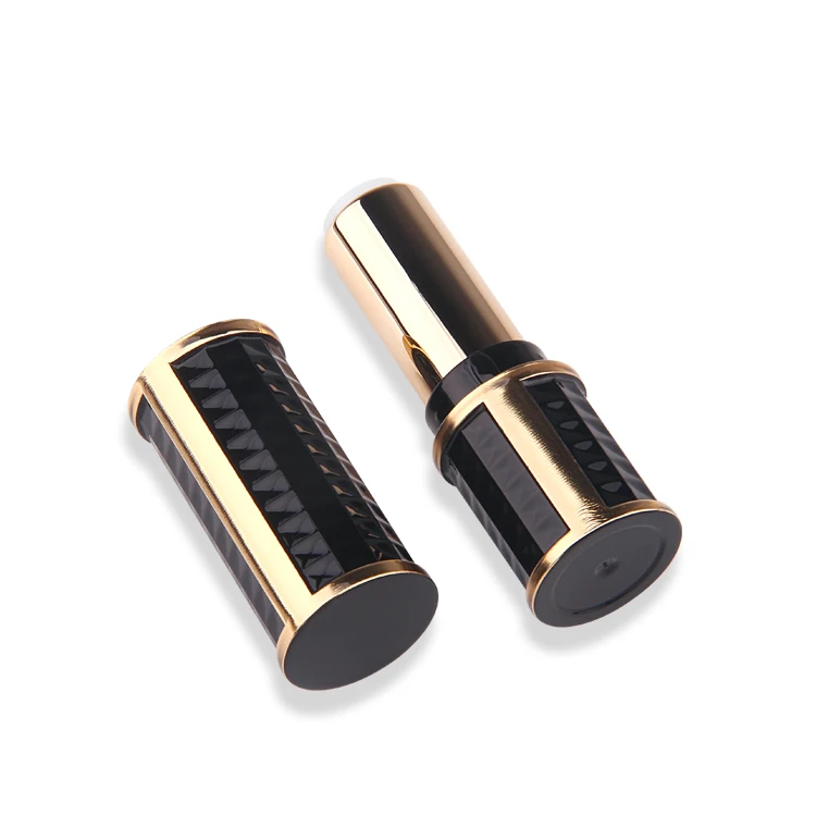 custom low moq black lipstick tubes luxury,matte ribbed custom lipstick tube