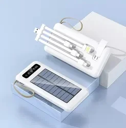 Battery Portable solar charger solar panel powerbank 20000mah 10000mah solar power bank