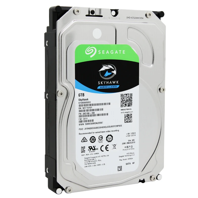  Жесткий диск видеонаблюдения Seagate SkyHawk 6 ТБ-SATA ГБ/сек. 256 Мб кэш-памяти 3 5 дюйма