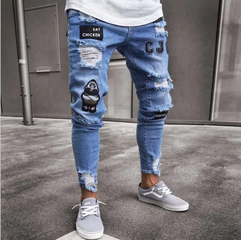 
Hot seller wholesale jeans High quality man jeans branded ripped mens jeans man denim 