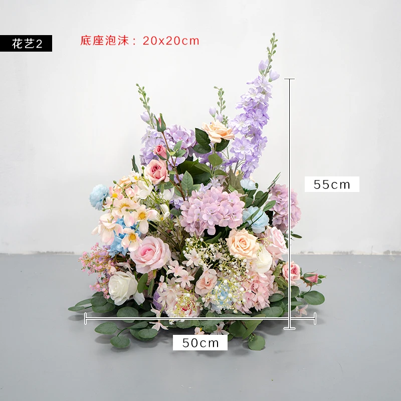 Wholesale Pink Purple Centerpieces Flowers For Wedding Table Center Pieces Wedding Flower Ball Decoration