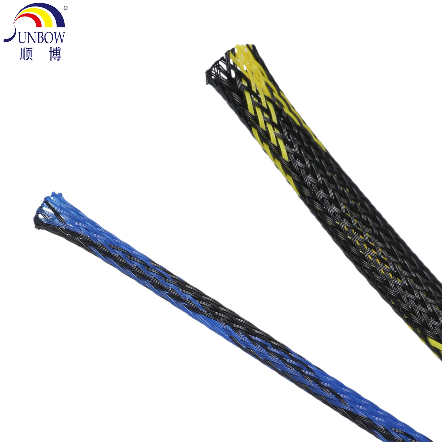 Sunbow Fire Resistant UL vw-1 PET Braided Speaker Fabric Cable Protection Sleeve