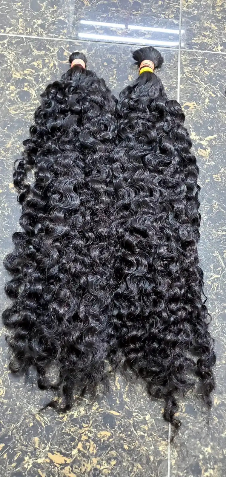 100% Real Image Real Unprocessed Human Hair Fumi Curly Bulk Hair Can Customize All Color All Style For Black Women