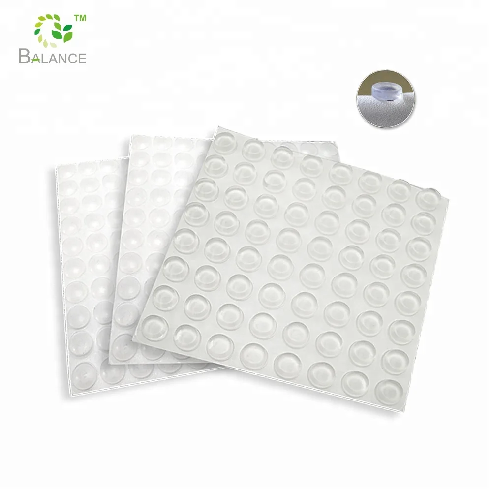 Transparent Self Adhesive Noise Dampening Bumper Pads Multipurpose Anti Slip Rubber Feet pads for Home, Office