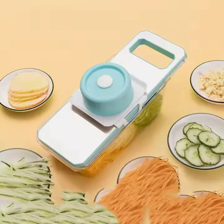 Hot Sales 6 In 1 Hand Held Multifunctional Onion Cutter Fruits Slicer Potatoes Peeler  multifunction vegetable slicer shredder