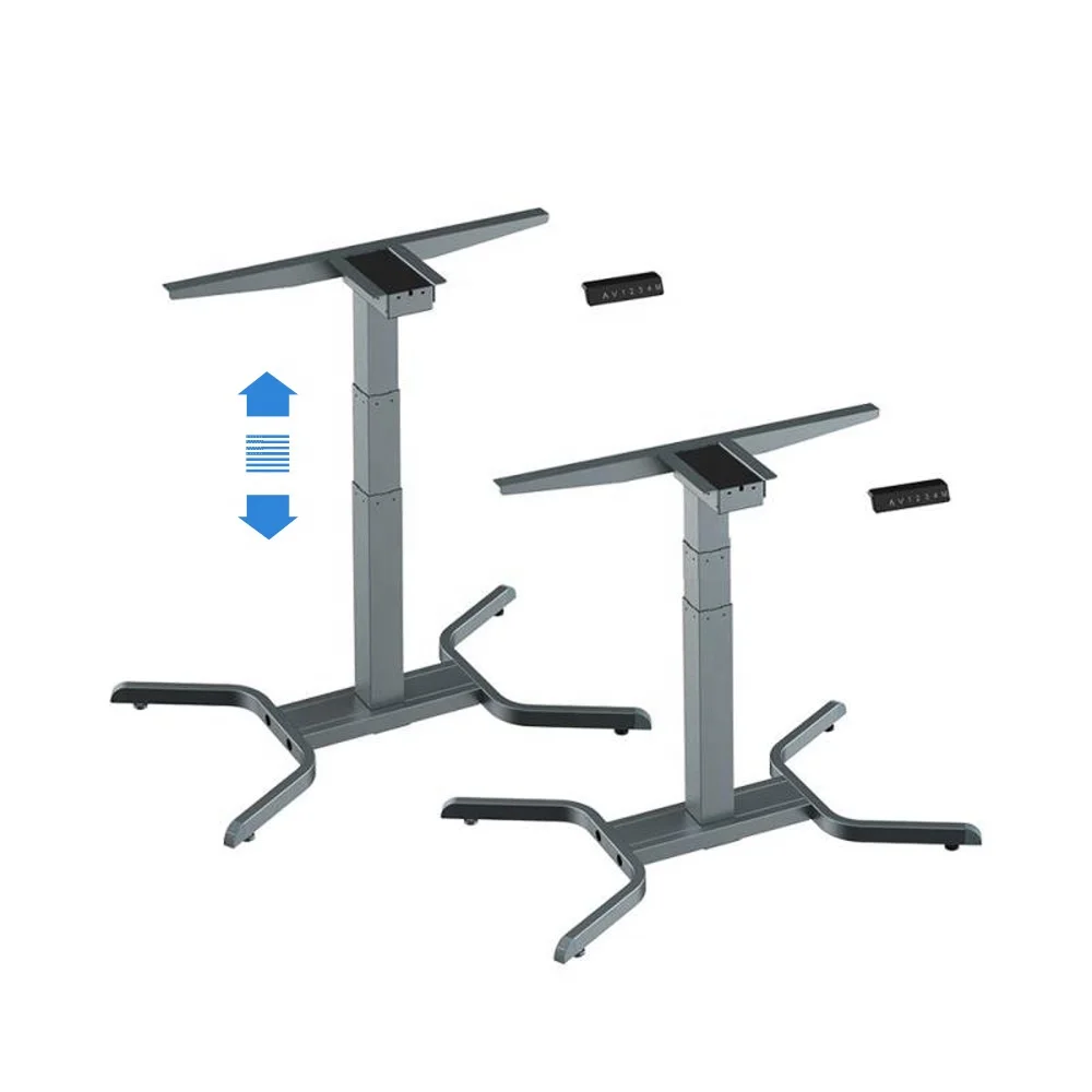 Electric single column Sit Stand up Height Adjustable Desk