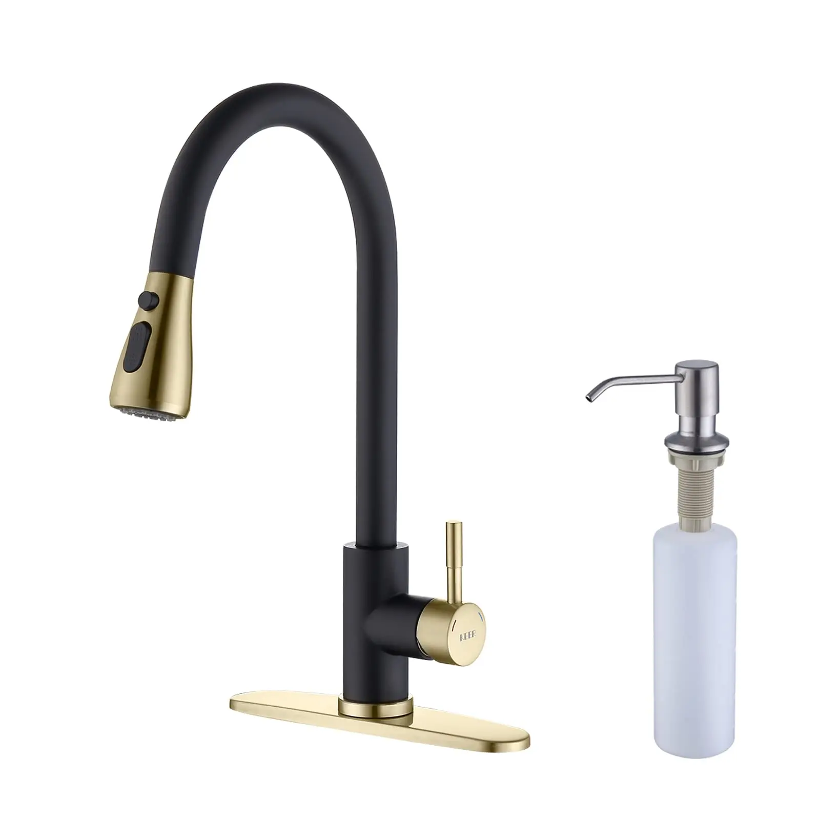 Touchless Kitchen Faucet with Pull Down Sprayer, Motion Sensor Kitchen Faucet with Kitchen Soap Dispenser, Single Kitchen Faucet