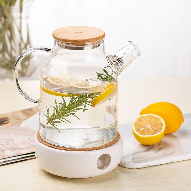 Wholesale 1800ml 60.9oz Glass Teapot Borosilicate Large Water Milk Carafe