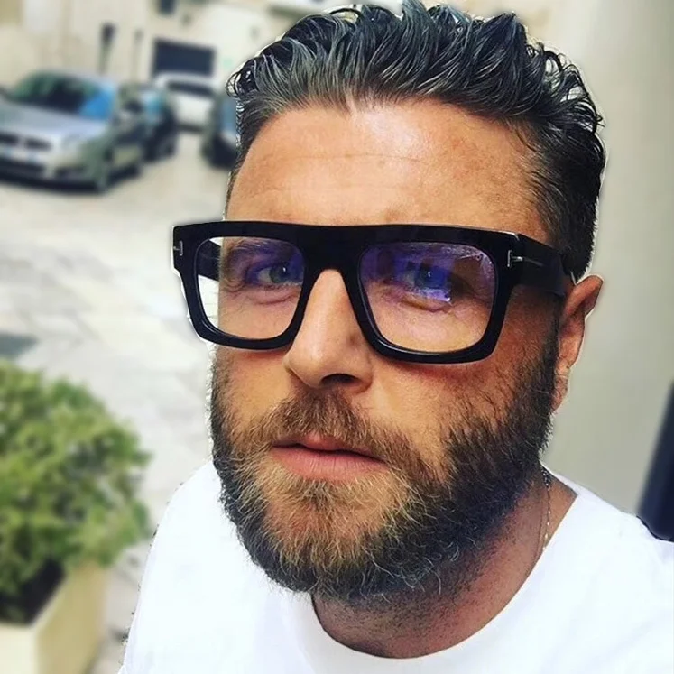 Cheap wholesale price private lable river optical fashion big size anti blue light glasses