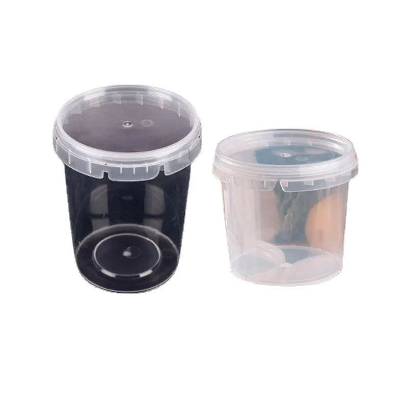 mini pp transparent plastic bucket without handle