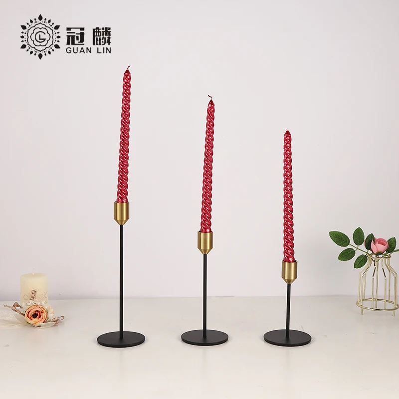 High Quality Decoration Iron Candle Holder Wholesale Metal Candle Holder Candle Stick Holder Set