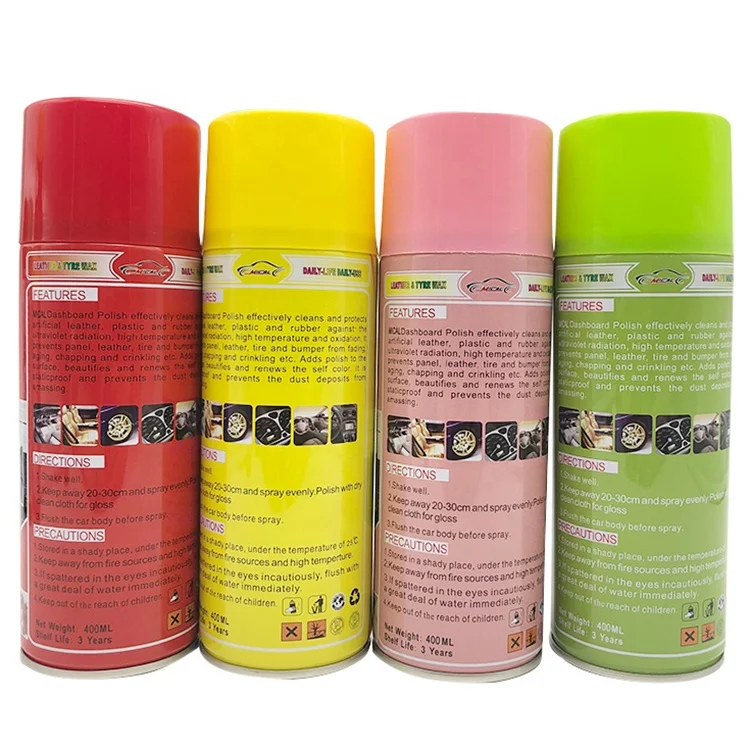 Best Selling Car Dashboard Polish Spray Glossy Plastic Shine Spray Dashboard Polish Wax