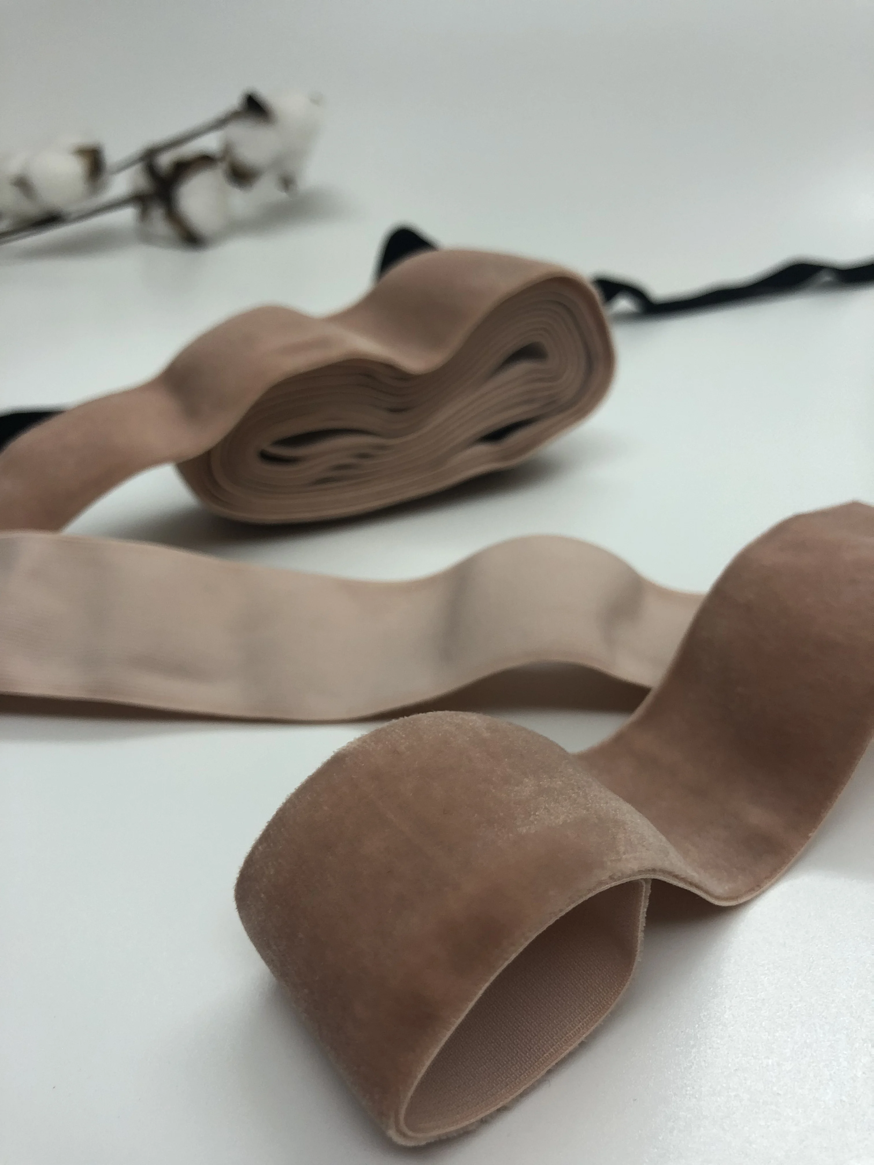 
factory sale velvet elastic band 