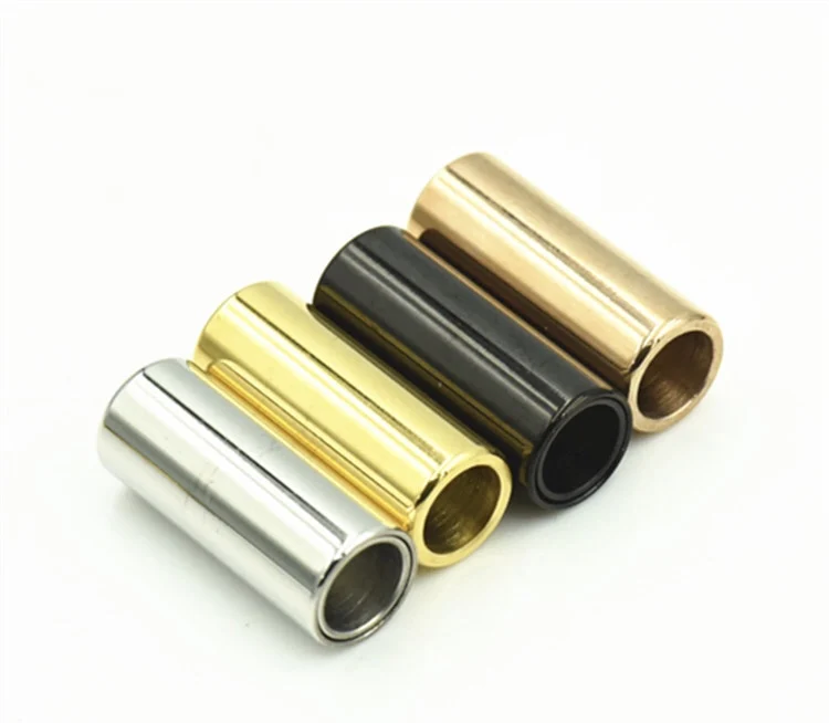 BMZ Stainless button connecting hand chain connecting head rope 316L stainless tube cylinder clasp lock for bracelet necklace