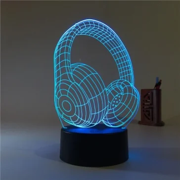 Acrylic 3D LED Lamp For Home Indoor Decor Kids Toy Gif led lamp base 7 Color Change USB Illusion Night Light