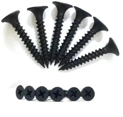 Good Price 25mm Metal Drywall Screws Manufacturer 1-5 inch Custom bi Metal Black Drywall Screws for Cabinets Sale In Mid East