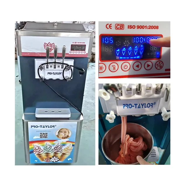 Ali baba top sellers ICM-T332 self service frozen yogurt ice cream machine maker commercial
