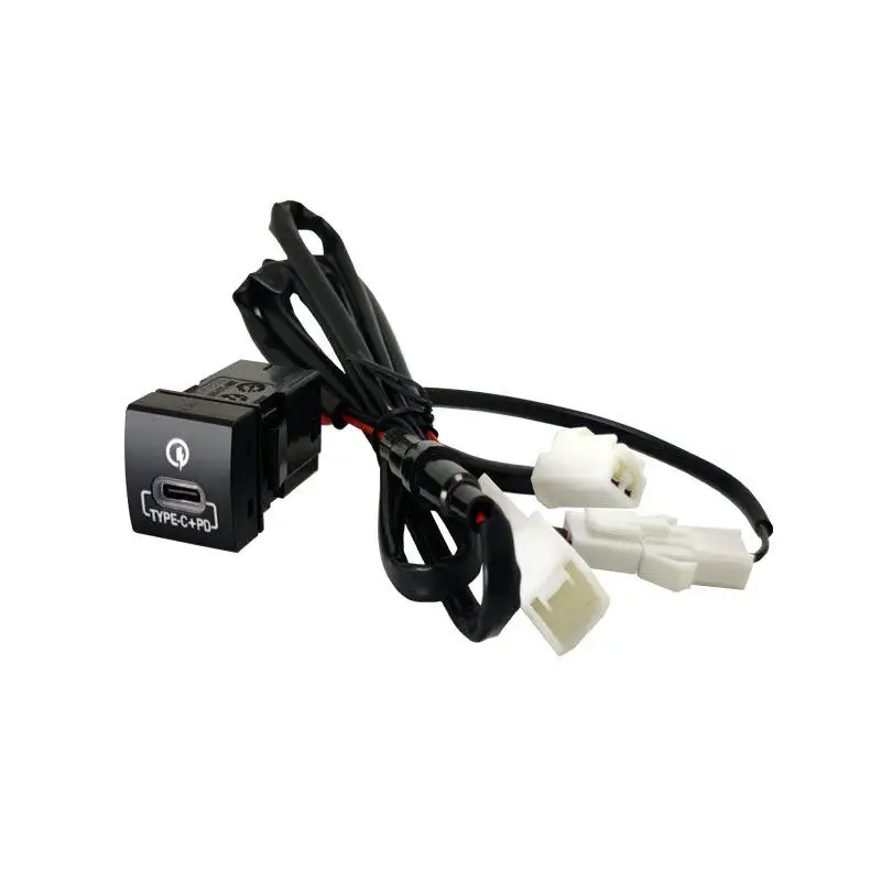 high quality led light type c PD push button switch