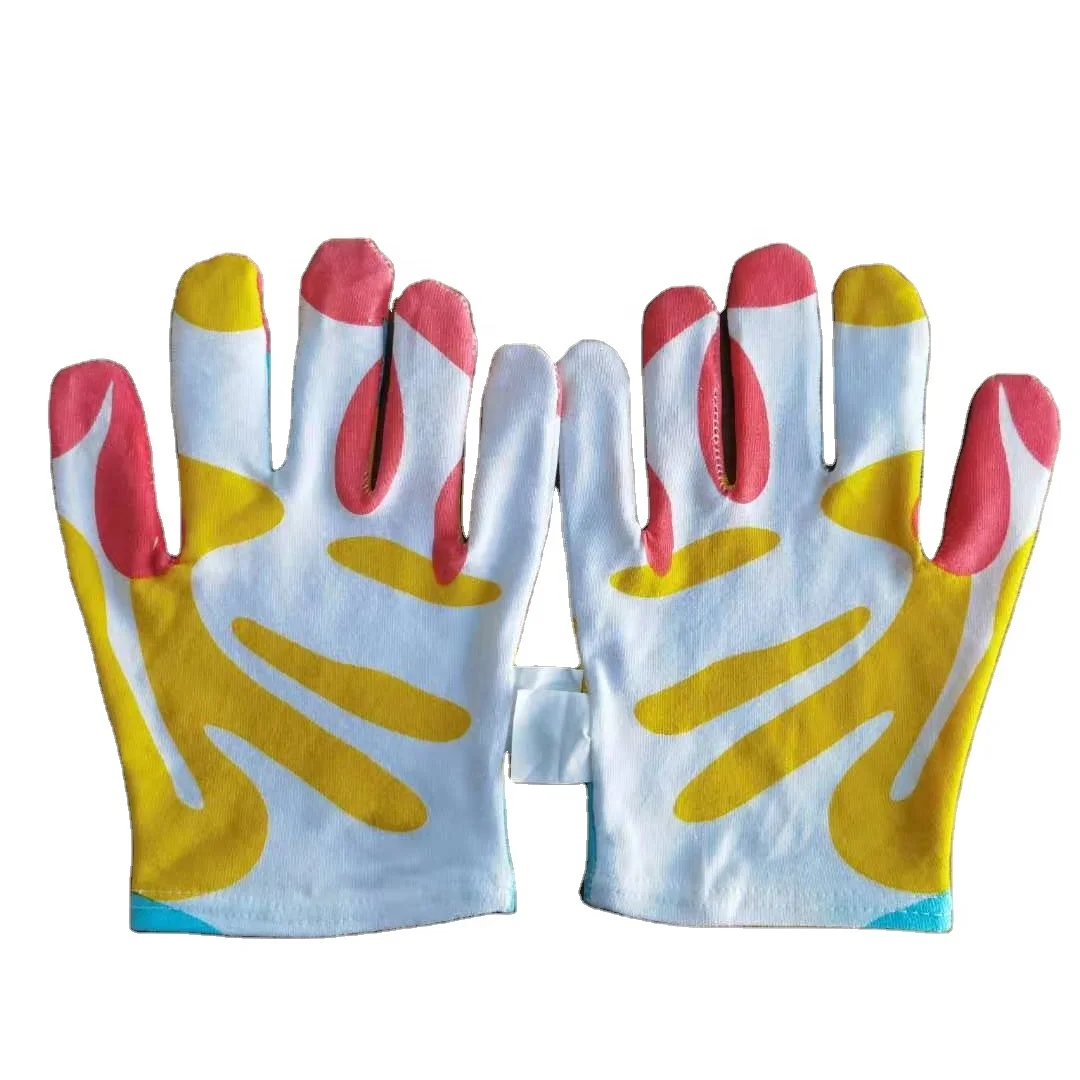Custom print cosmetic skin care white cotton Massage spa gloves