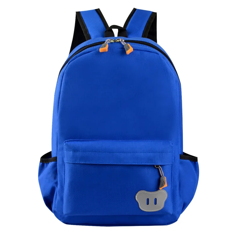 Wholesale Fashion Solid Color Schoolbags for Primary and Middle School Students Kid School Bag Backpack