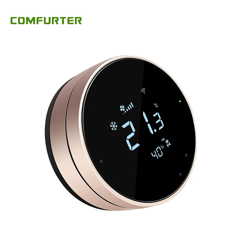 Comfurter 24v electric hotel room RS485 modbus hvac fcu smart heating thermostat wifi temperature controller termostato digital