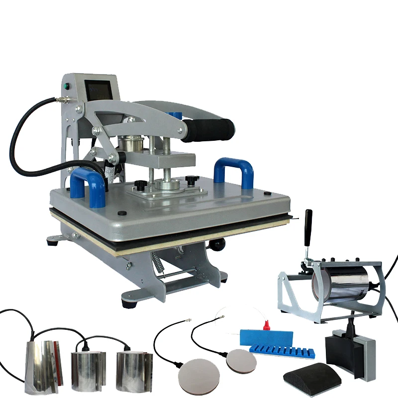 Sublimation Machines 8 in 1 / 9 in 1 Blanks Oversize T-shirts Heat Press Sublimation Combo Machines