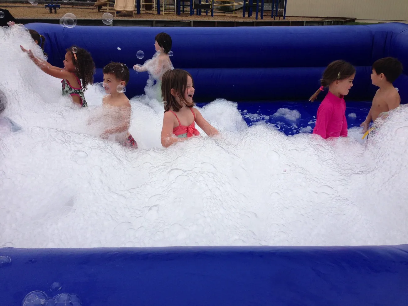 Inflatable foam Backyard Bubble Machine Rental
