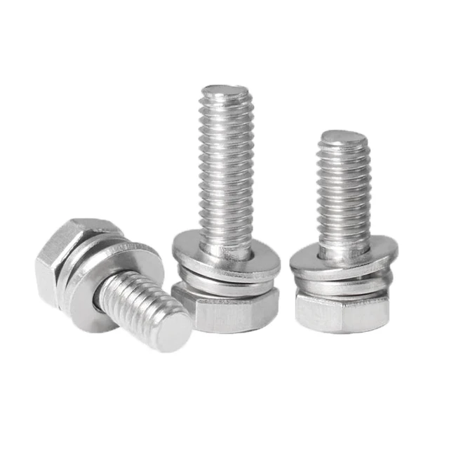 Standard ASME B18.2.1 18.2.2 316 304 stainless steel hex bolt and nut 3/16 size