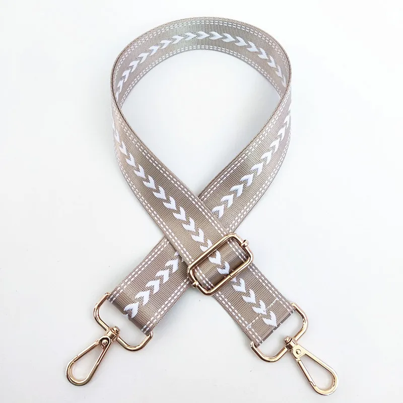 2024 Factory Multi Color Nylon Arrow 3.8 CM Wide Shoulder Strap Adjustable Replacement Shoulder Strap Bag Accessories