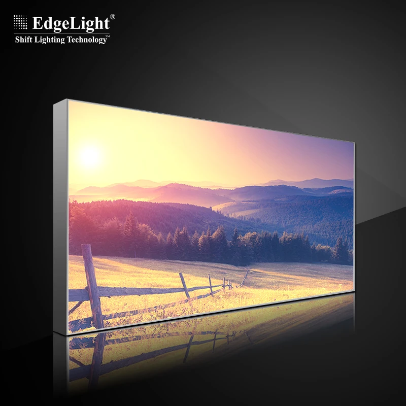 UV Printed LED Backlit Frameless Rectangle Outdoor Light