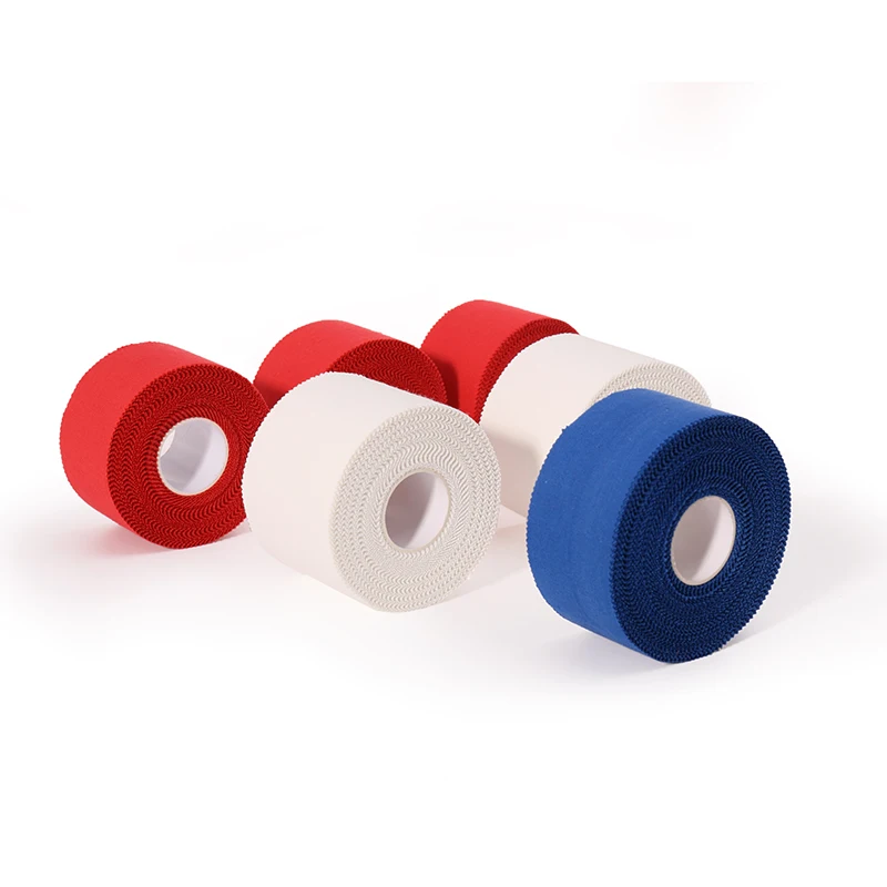 
1 inch white finger athletic tape latex free zinc oxide hot melting adhesive strong stickiness sports tape 15 yards 