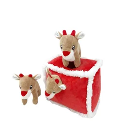 Custom Dogs Pet Hide And Seek Squeak Toys Plush Pet Chew Toy