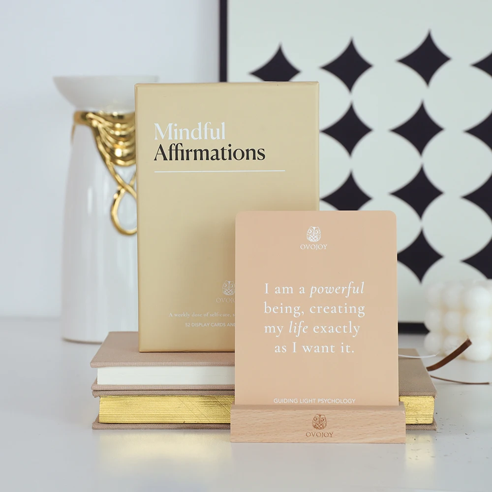 Custom Printing Positive Self Love Beautiful Beauty Reducing Stress Black Mental Health Affirmation Card Deck