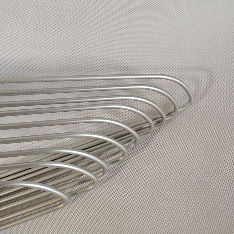 Home Heavy Duty Metal Shirt Coat Hangers 30 Pack, Aluminum Clothes Hanger with Matte finish, 43cm Silver Metal Wire Hanger