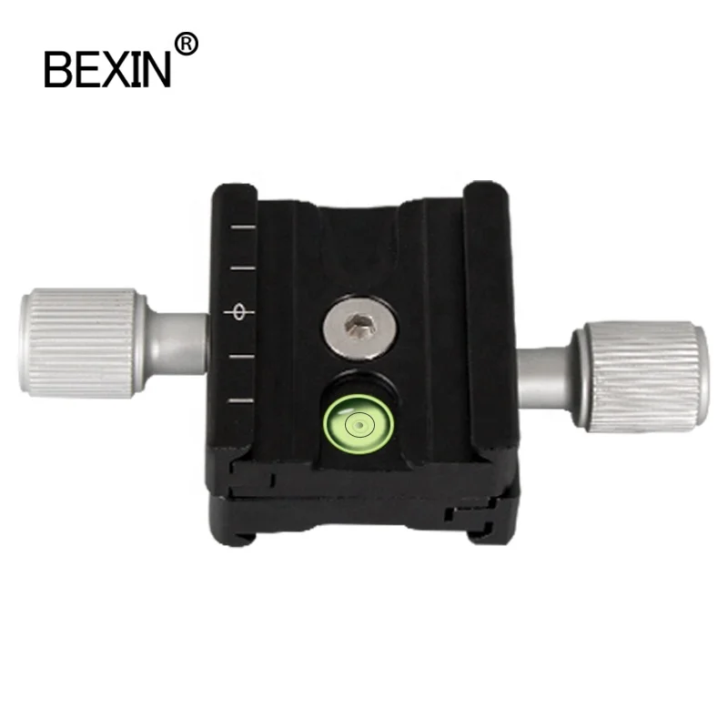 
BEXIN Double-sided Clamp Slide Mobile Anti-drop Slot Camera Adapter Quick Release Plate Clamp for DSLR Tripod Universal Camera 