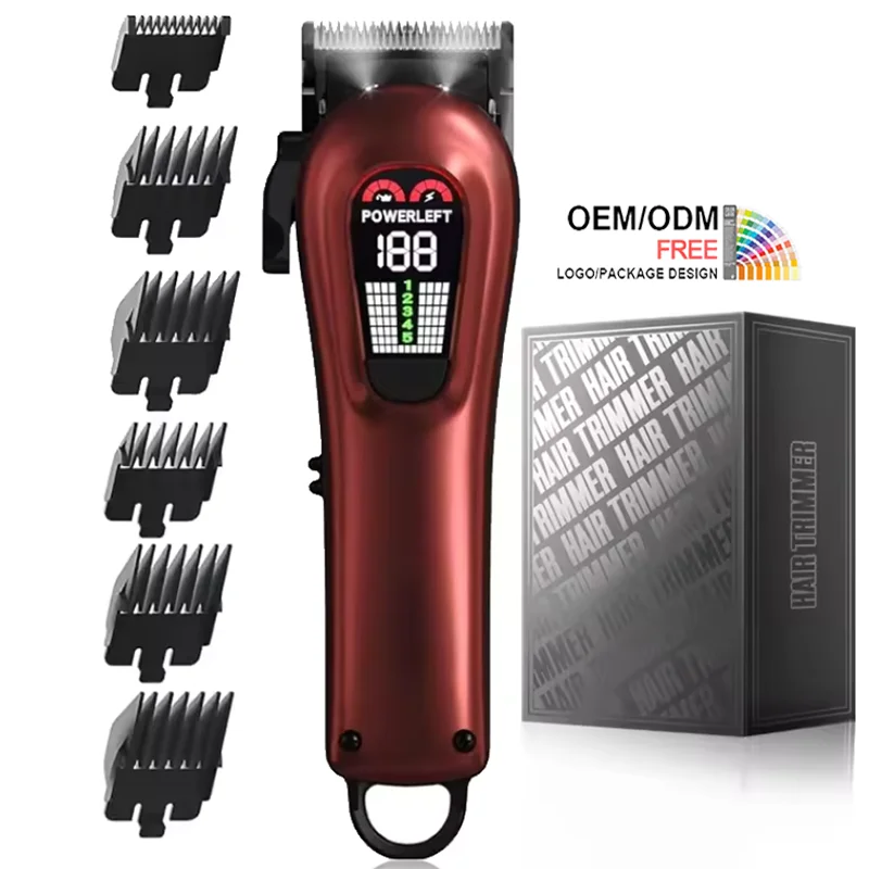 Pritech Large Battery Cordless Hair Cut Machine Professional Hair Clipper with five speeds